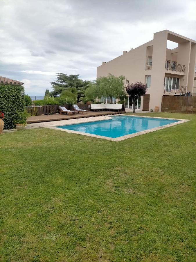 Romantic Modern Apartment Private Swimming Pool 5 Min Walk From Begur Centre Exterior foto